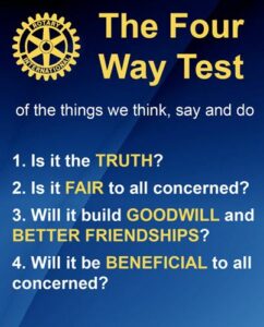 Rotary International Four Way Test | Spring-Ford Rotary Club